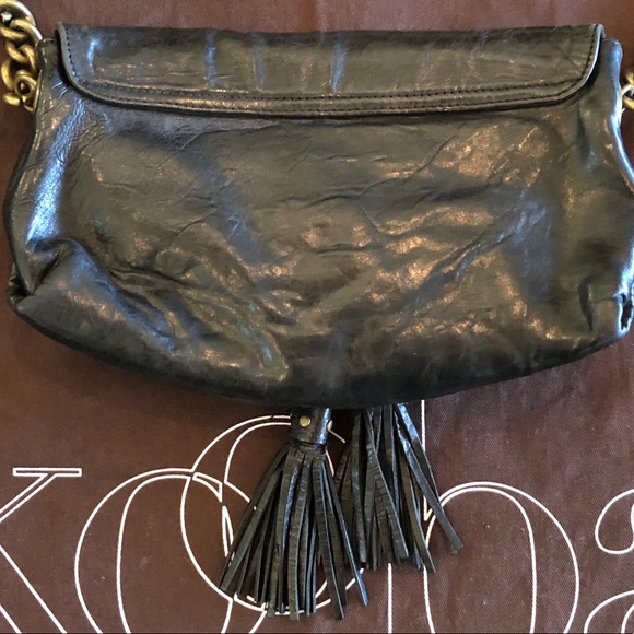 SOLD!!! KOOBA Black leather shoulder bag OR Clutch - Picture 8 of 8
